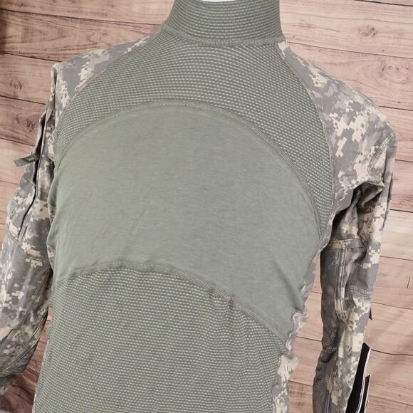 Massif Army Combat Shirt Mens Medium Military Flame Resistant Tactical ACS Camo - Picture 2 of 11